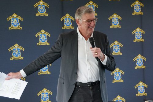 Simon Madden starting proceedings